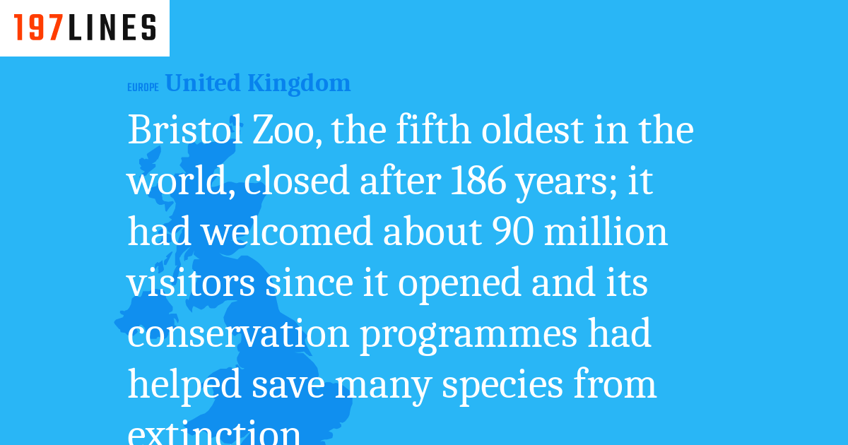 Bristol Zoo, The Fifth Oldest In The World, Closed After 186 Years; It ...