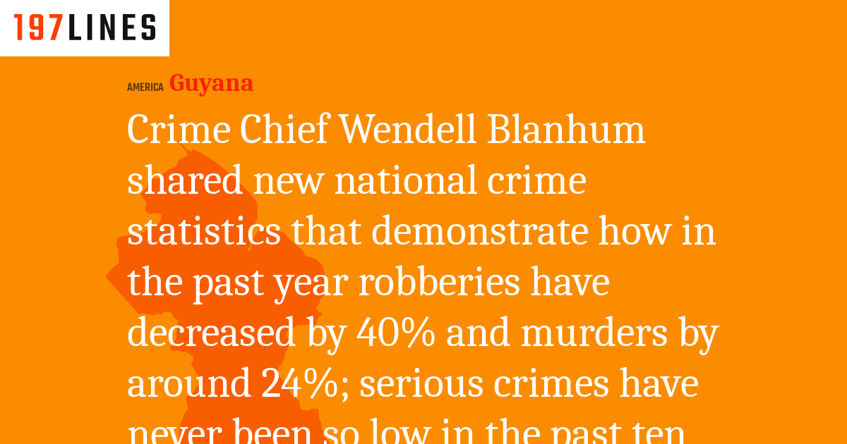 Crime Chief Wendell Blanhum shared new national crime statistics that demonstrate how in the