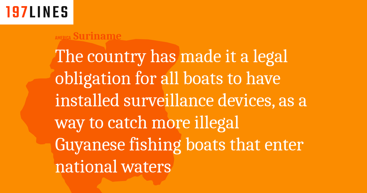 The country has made it a legal obligation for all boats to have